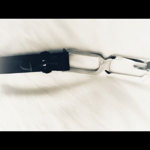 Dolce & Gabbana Black Leather 1”belt